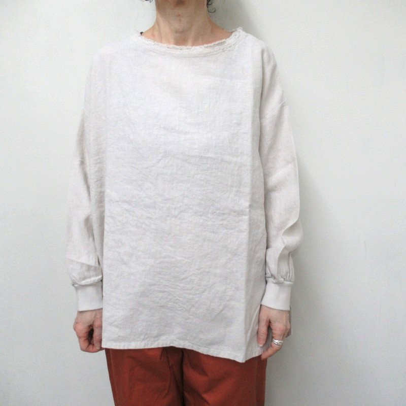 LAITERIE  リユールリネン2 ロングプルオーバー /SAND05 【日本製】